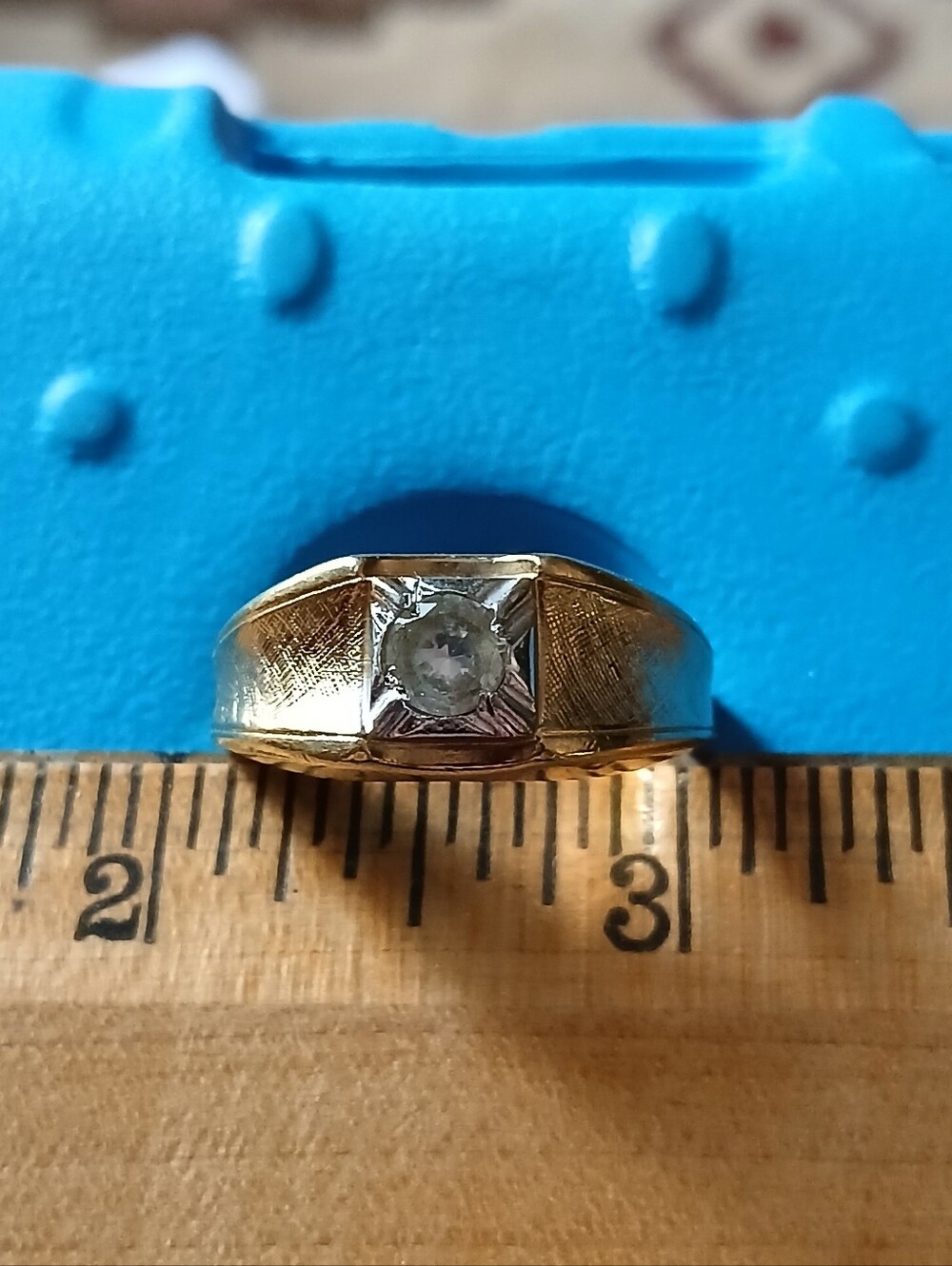 Vintage 18ktHGE Uncas Mans Ring